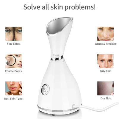 Water Replenishment Face Steamer Beauty Device - Euphorale