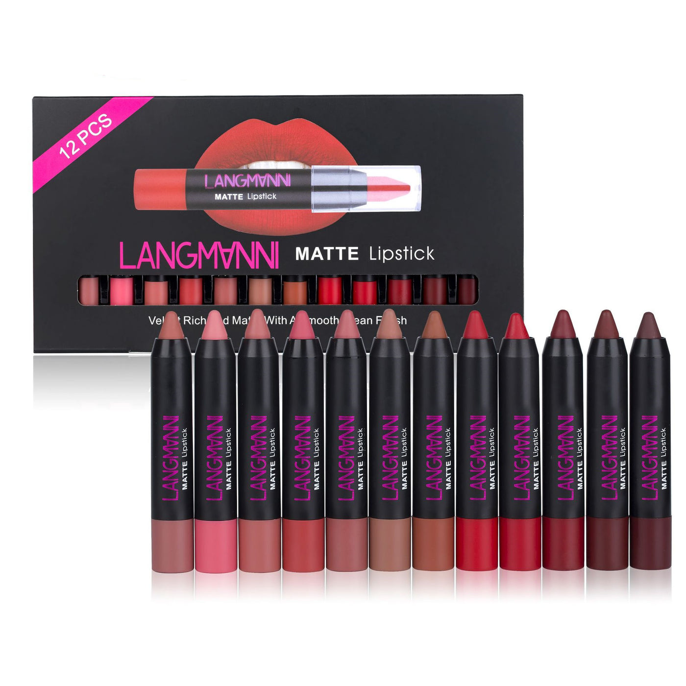 12 color lipstick set