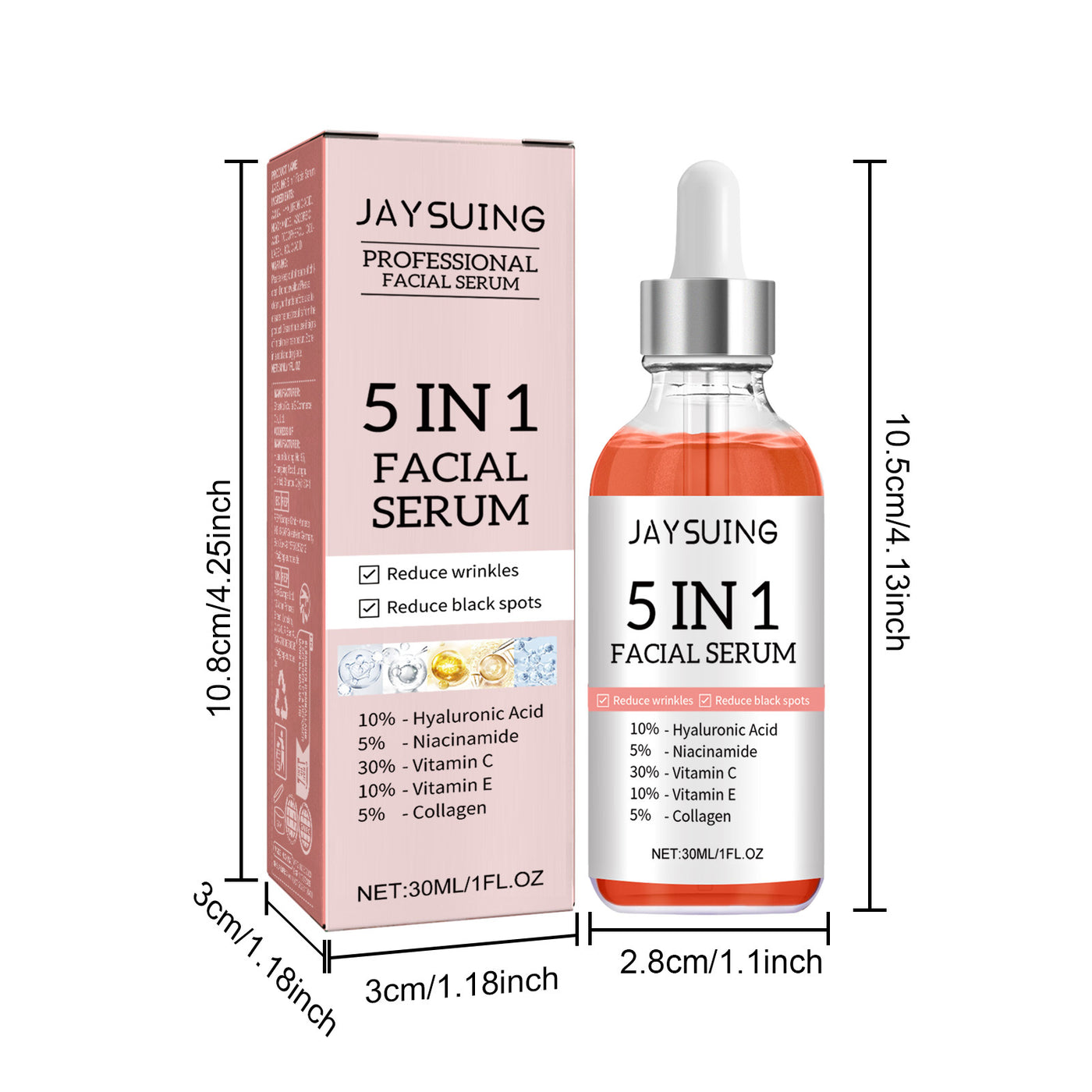 5 In 1 Anti Aging Collagen Facial Serum - Euphorale