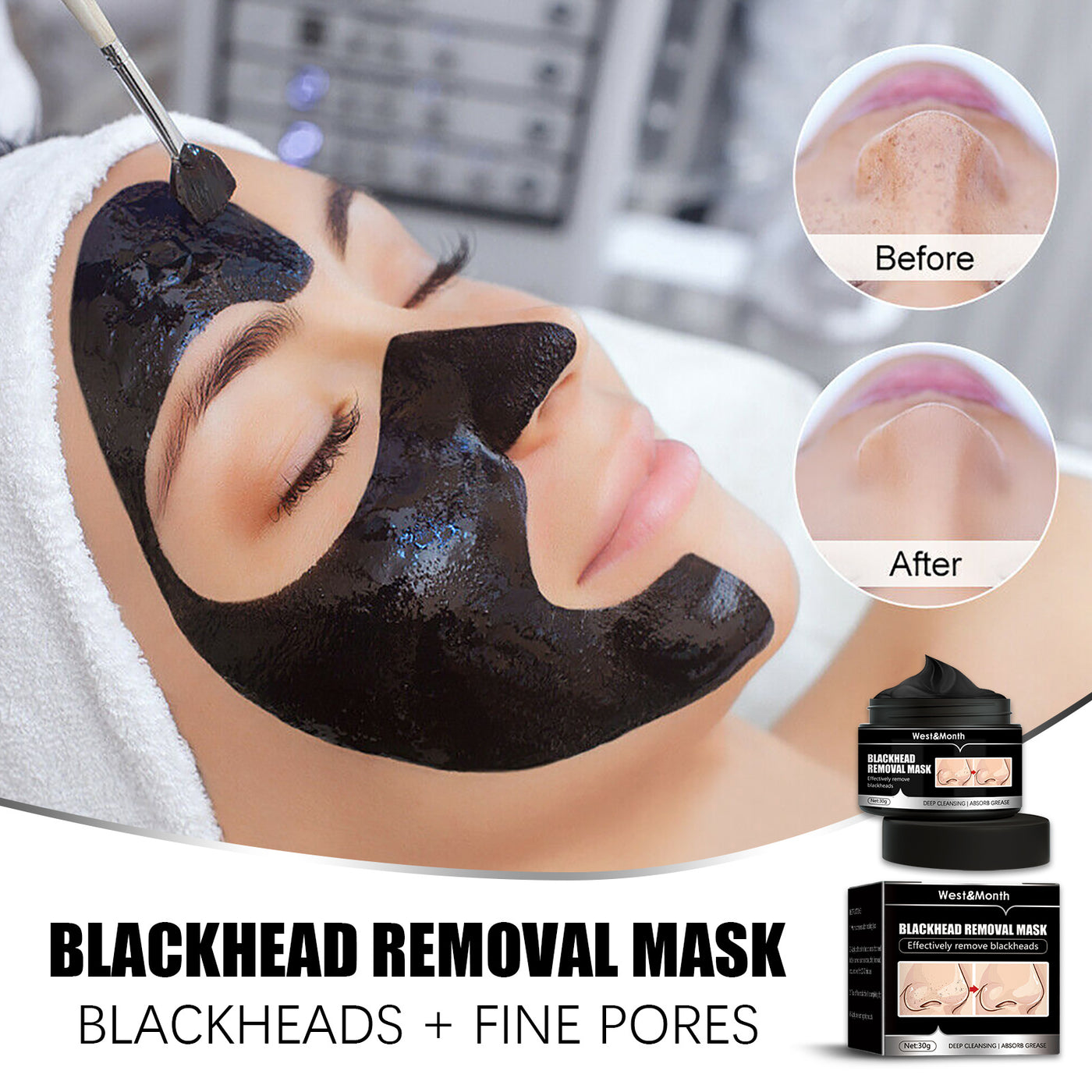 Peel Off Charcoal Deep Cleaning Facial Mask - Euphorale