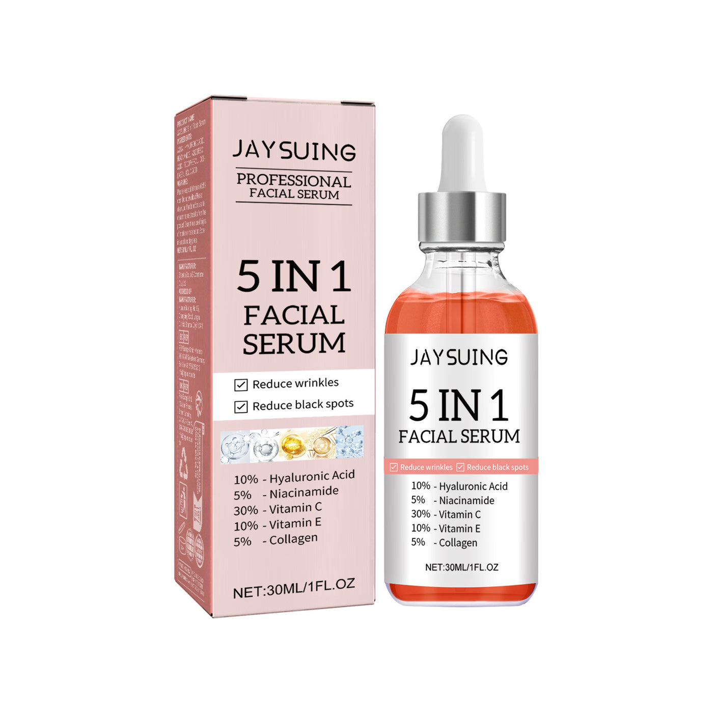 5 In 1 Anti Aging Collagen Facial Serum - Euphorale
