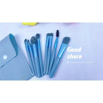 Portable Set Of 8 Makeup Brush - Euphorale