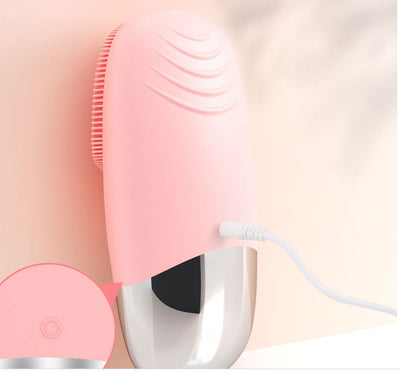 Mini Silicone Electric Face Cleansing Brush - Euphorale
